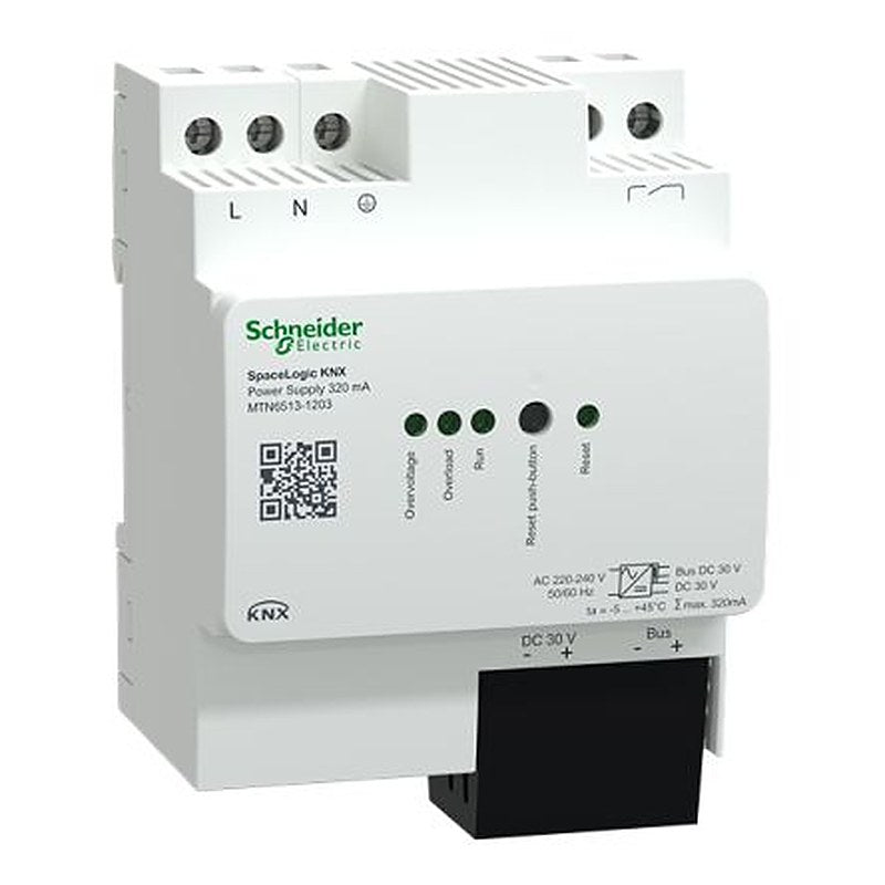 Schneider Electric KNX DIN Rail DIN Rail Power Supply 264V ac 30V, 320 mA Output DC Motor 1.8 W