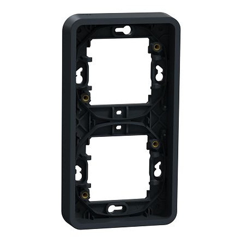 Schneider Electric Mureva Styl Grey 2 Gang Plug Socket Indoor & Outdoor