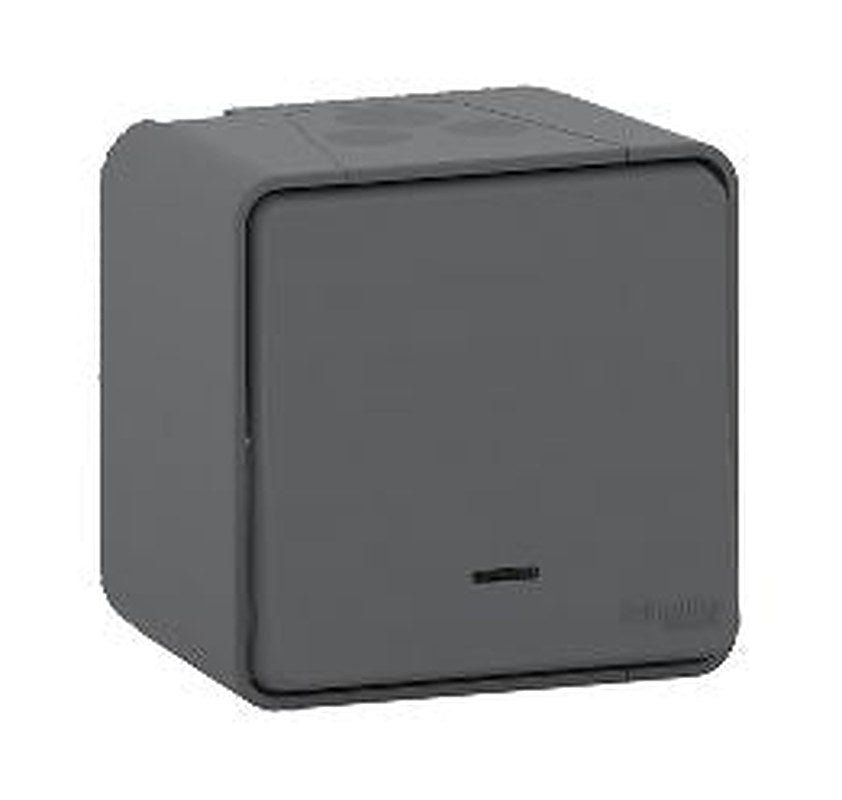 Schneider Electric Grey Push Button, 1 Gang, Mureva Styl