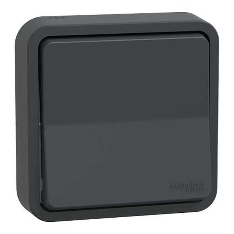 Schneider Electric Anthracite, 2 Way Rocker Light Switch, 1 Gang, Mureva Styl