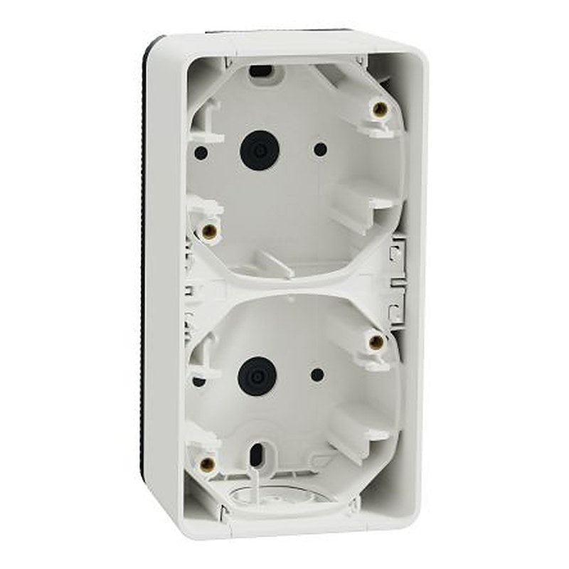 Schneider Electric Mureva Styl White 2 Gang Plug Socket Indoor & Outdoor