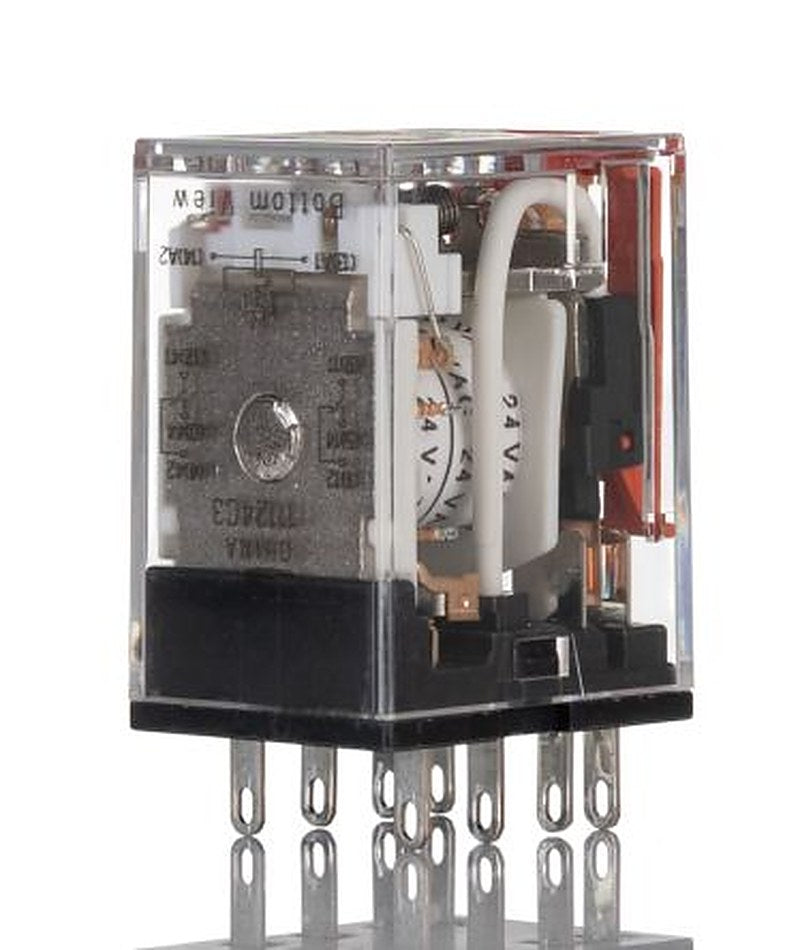 Omron Power Relay, 24V ac Coil, 10A Switching Current, DPDT