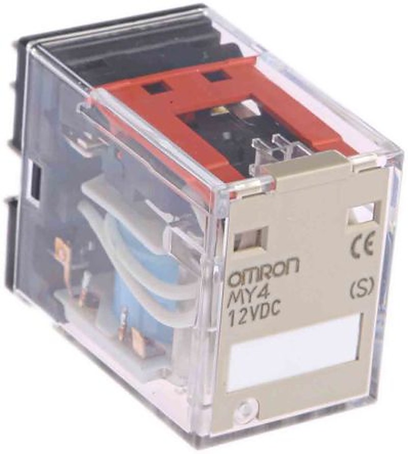 Omron DIN Rail Power Relay, 12V dc Coil, 5A Switching Current, 4PDT