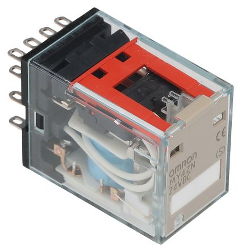 Omron Power Relay, 24V dc Coil, 5A Switching Current, 4PDT