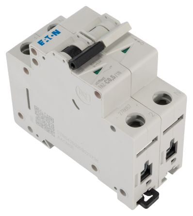 Eaton xEffect FAZ Miniature Circuit Breaker, 1-Pole, 0.5A, Type C, 240V ac AC, 48 V dc DC, 10 kA Breaking Capacity