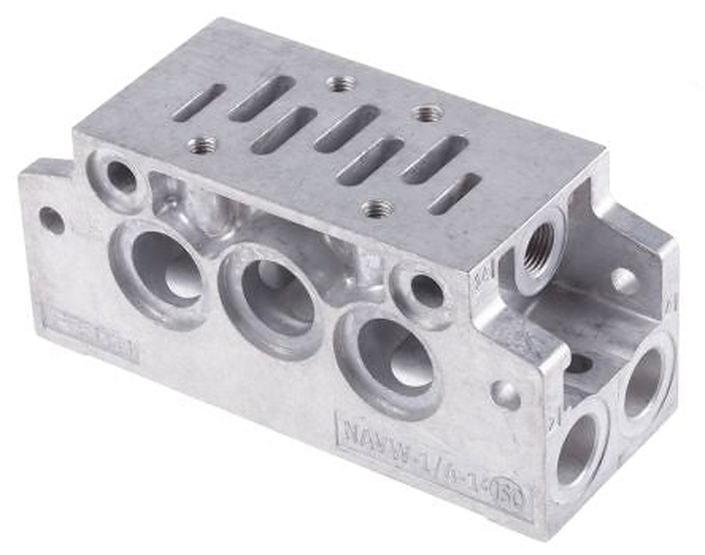 Festo NAVW series 2 station G Sub-Base for use with MFH Solenoid Valves, 152789