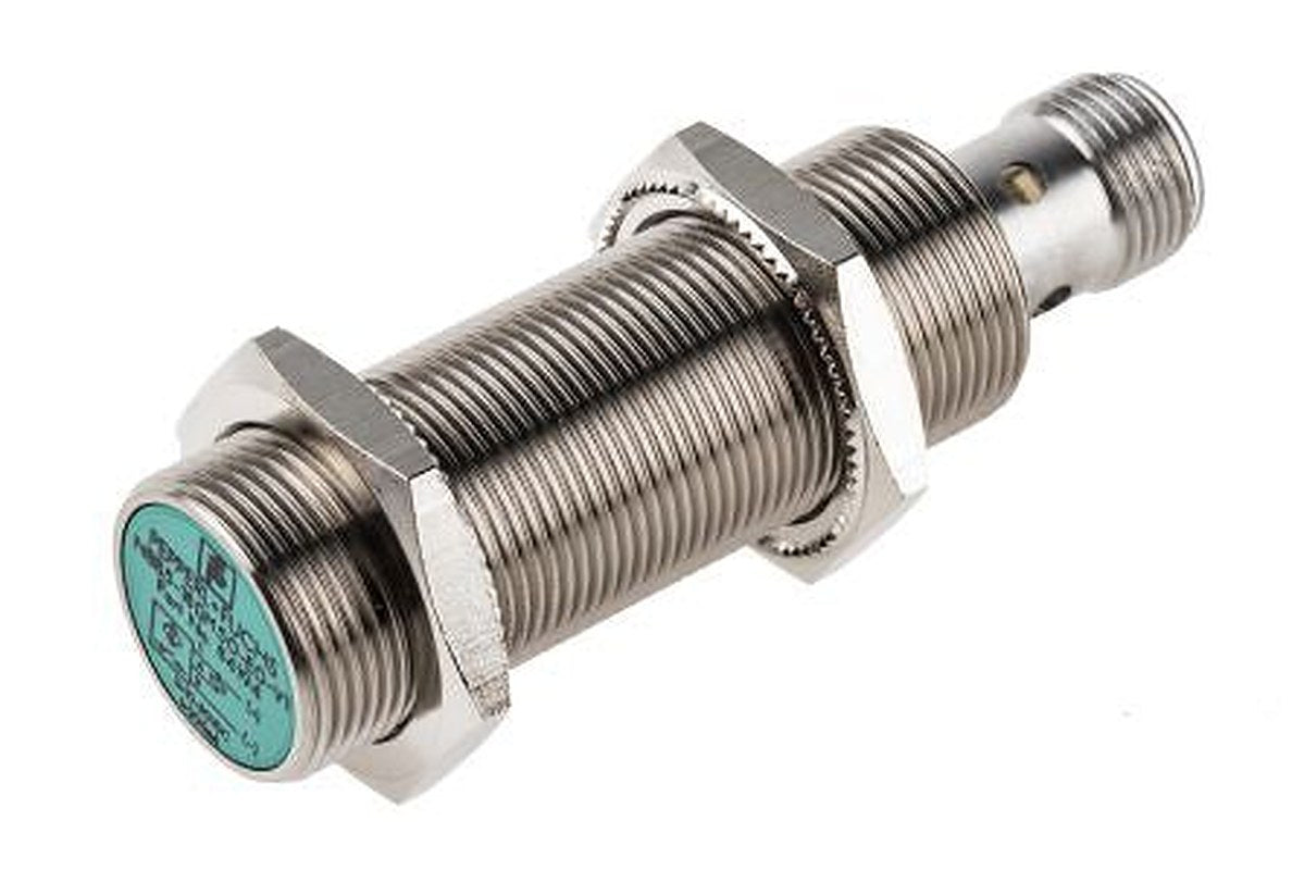 Pepperl + Fuchs NBB5-18GM50-E0-V1 Threaded Barrel Inductive Proximity Sensor, M18 x 1 NPN 3V 5 mm 36 V dc 200mA