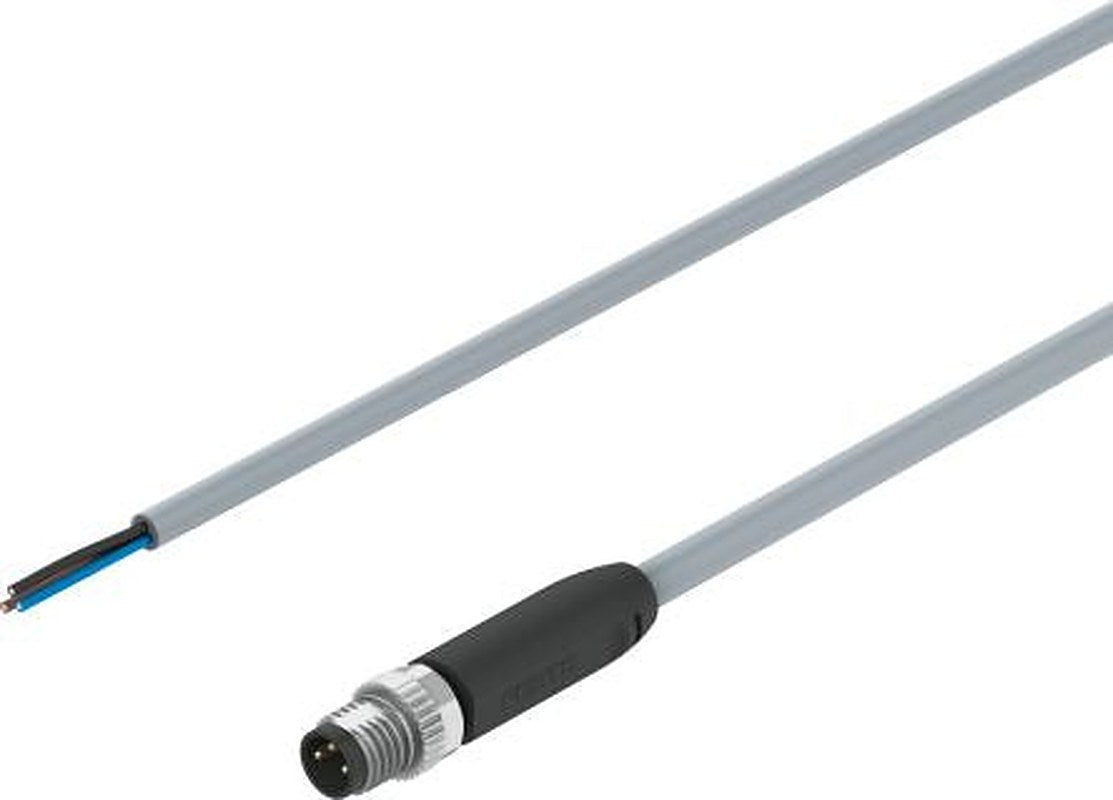 Festo 3 way Unterminated to Male 3 way M8, Straight Actuator/Sensor Cable, 2.5 m