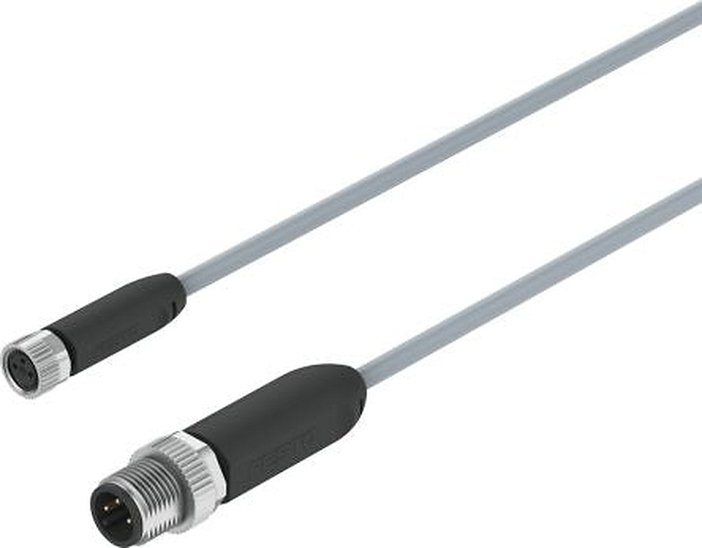 Festo Male 3 way M8, Straight to Female 3 way M12, Straight Actuator/Sensor Cable, 1 m