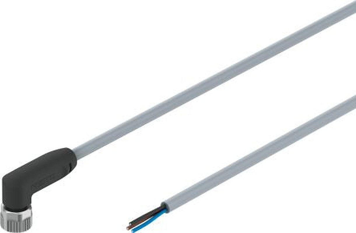 Festo Male 3 way M8, Right Angle to 3 way Unterminated Actuator/Sensor Cable, 5 m