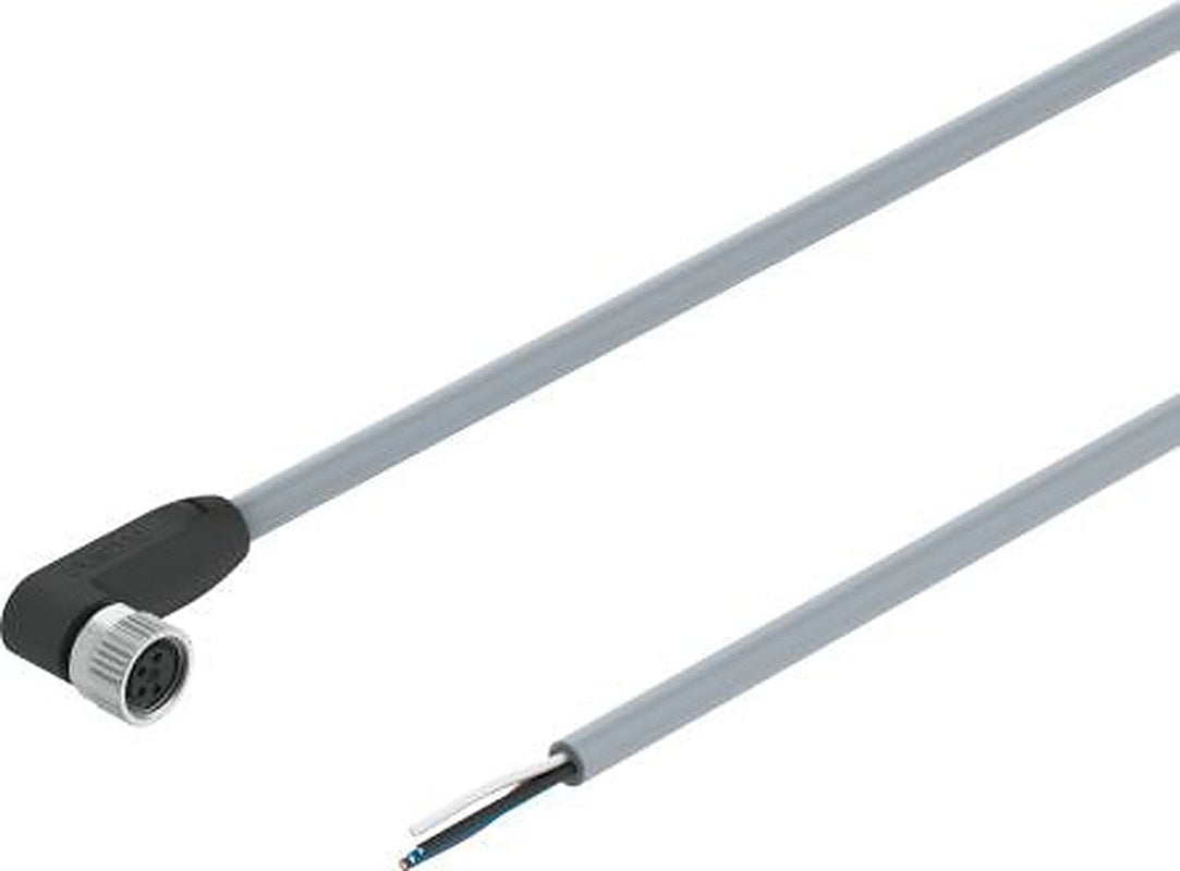Festo Male 4 way M8, Right Angle to 4 way Unterminated Actuator/Sensor Cable, 5 m
