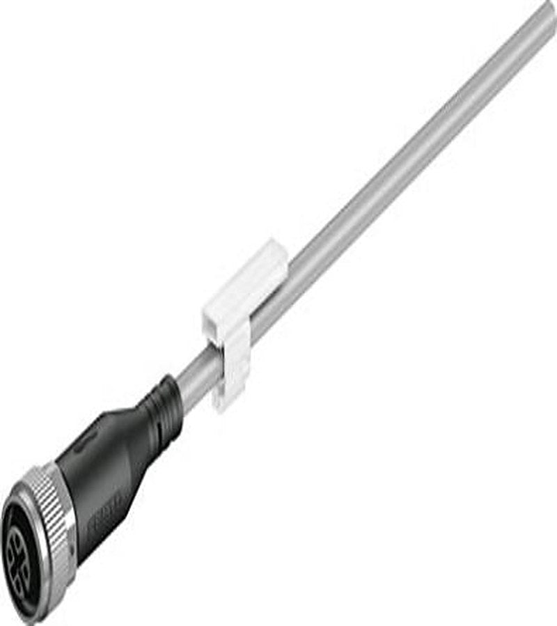 Festo Female 5 way M12, Straight to 3 way Unterminated Cable, 5 m