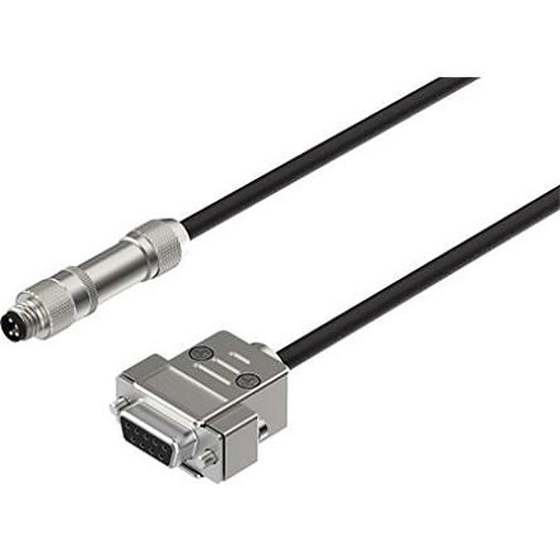 Festo NEBC Control Cable, 9 Cores, 0.34 mm² CSA 22, Screened, 2.5 m, Black Thermoplastic Elastomer Sheath