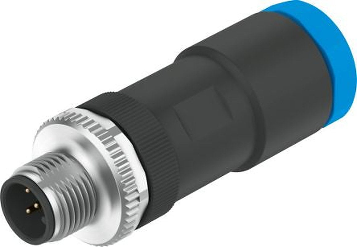Festo Circular Connector, 5 Contacts, Screw, M12 Connector, Plug, Male, IP65, IP67, NECB Series