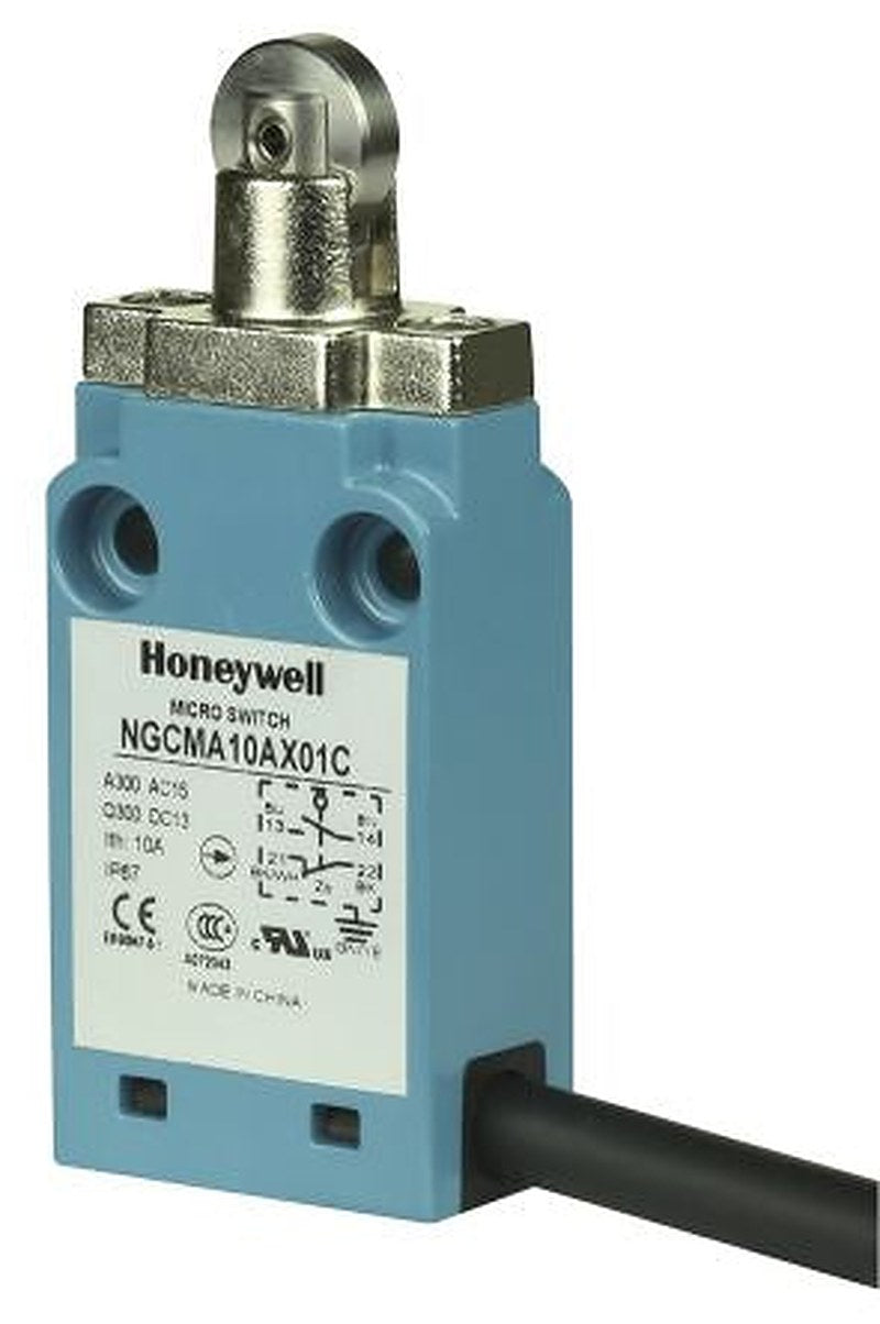 Honeywell NGC Series Roller Plunger Limit Switch, 2 NC/2 NO, IP67, Metal Housing, 400V ac, 10A