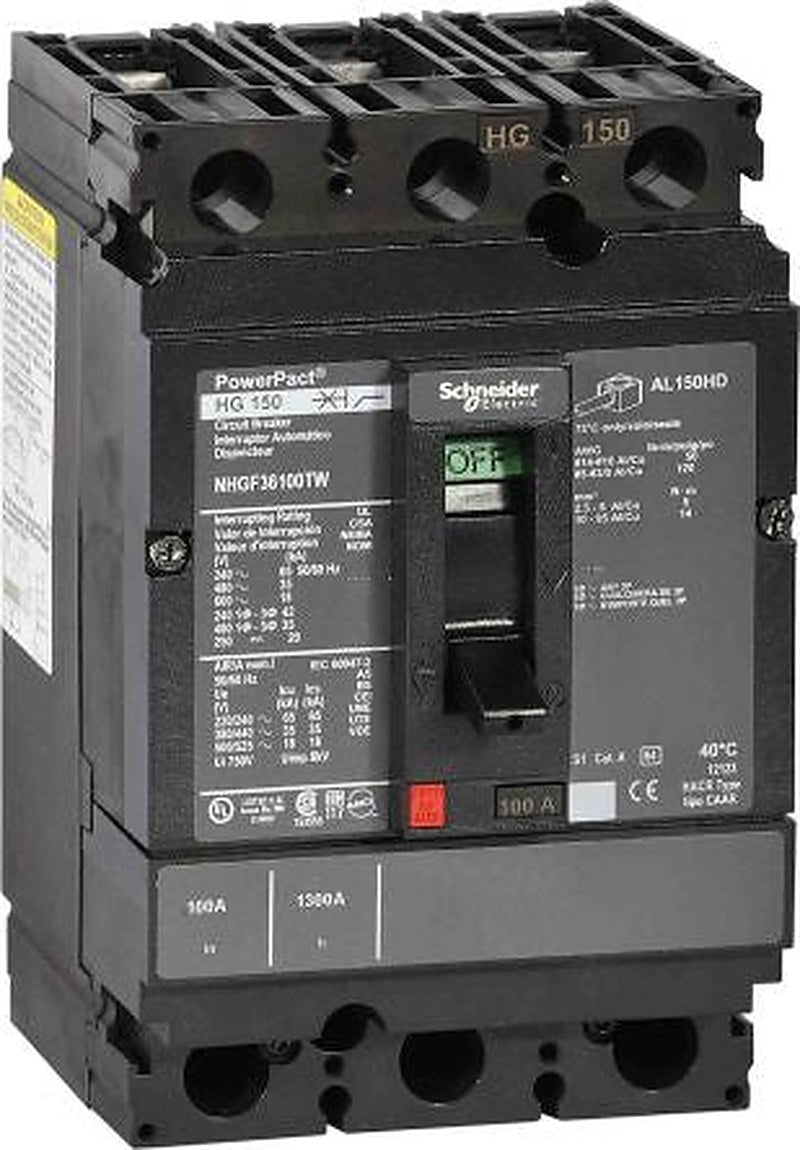 Schneider Electric, PowerPact, PowerPacT Molded Case Circuit Breaker 3-Pole 60A, Breaking Capacity 65 kA