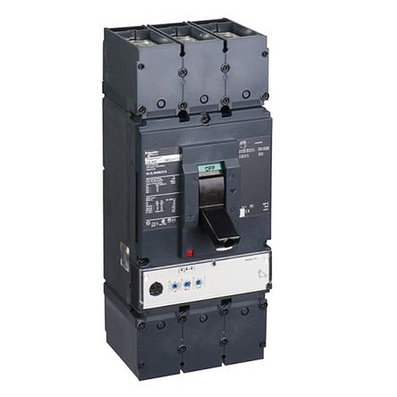 Schneider Electric, PowerPact, PowerPact Molded Case Circuit Breaker 3-Pole 600A, Breaking Capacity 18 kA, DIN Rail