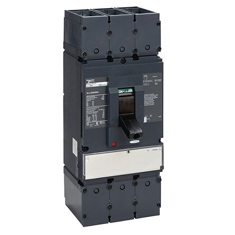 Schneider Electric, PowerPact, PowerPact Molded Case Circuit Breaker 3-Pole 600A, Breaking Capacity 100 kA, DIN Rail