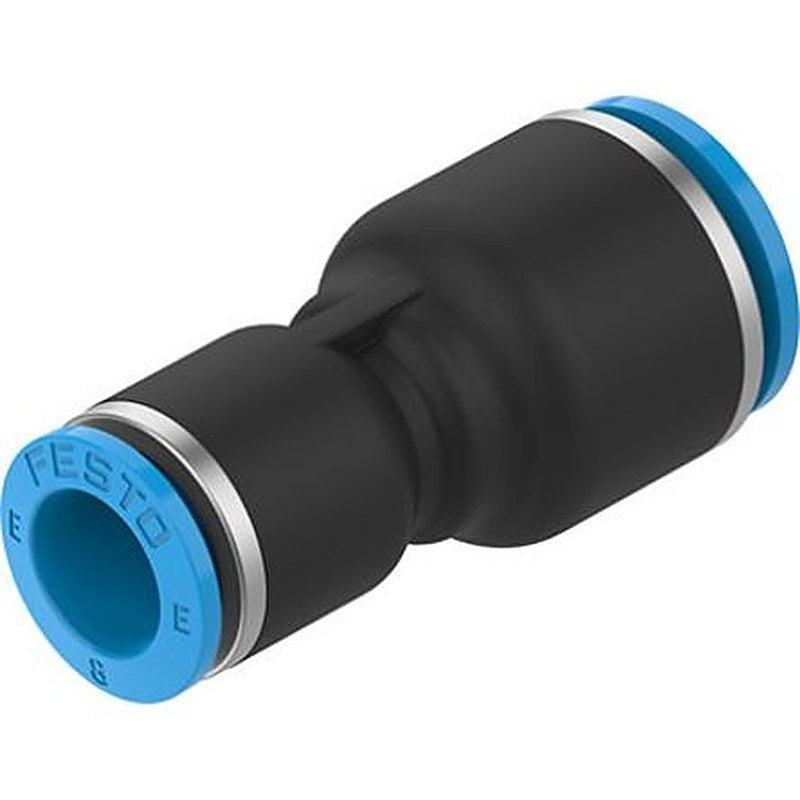 Festo NPQE-D Series, NPQE-D-Q10-Q8-F1A-P10 High Alloy Stainless Steel, Nitrile Rubber (NBR), Polybutylene Terephthalate,