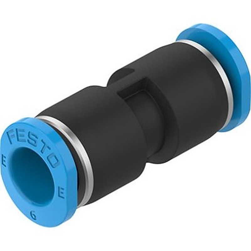 Festo NPQE-D Series, NPQE-D-Q6-E-F1A-P10 Nitrile Rubber (NBR), POM, High Alloy Stainless Steel, Polybutylene
