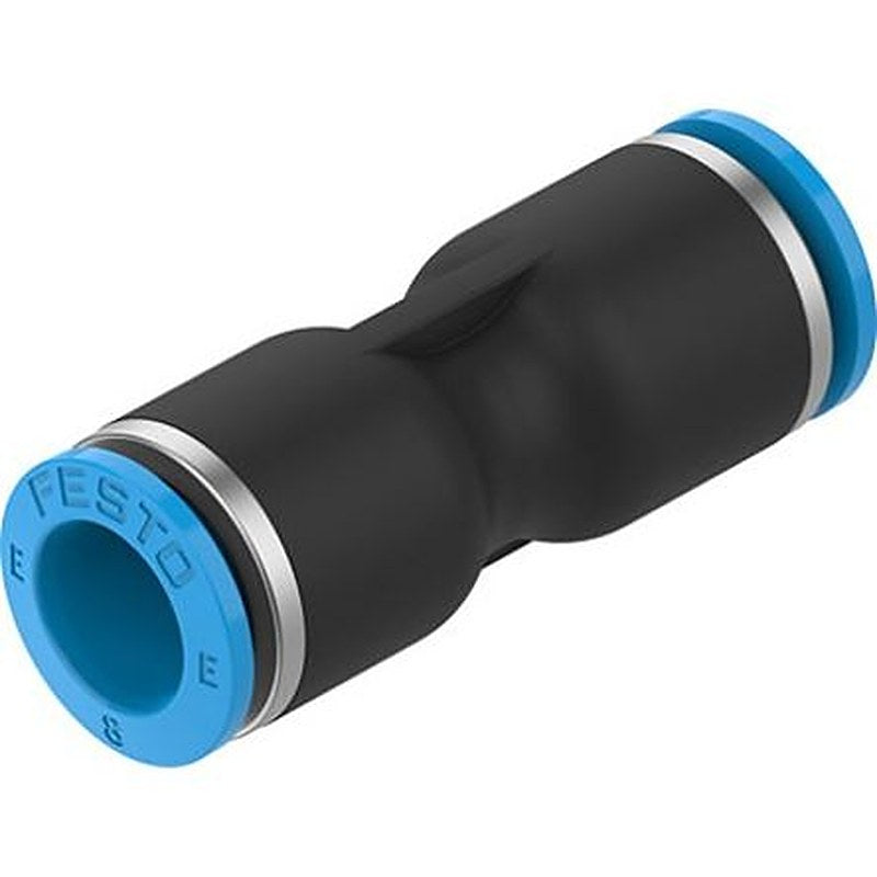 Festo NPQE-D Series, NPQE-D-Q8-E-F1A-P10 POM, Polybutylene Terephthalate, Nitrile Rubber (NBR), High Alloy Stainless
