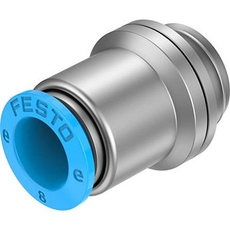 Festo NPQE-DK Series, NPQE-DK-G14-Q8-F1A-P10 Nitrile Rubber (NBR), High Alloy Stainless Steel, Thermoplastic Polyester