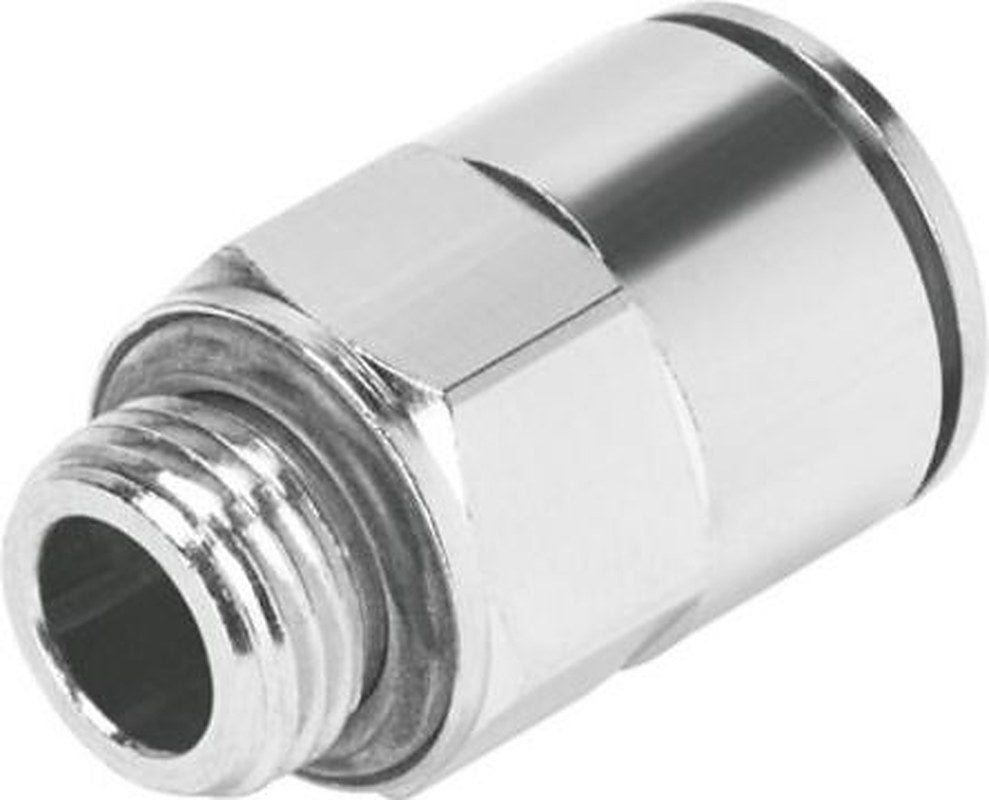 Festo NPQM Series, 558663 Pneumatic Fitting 8mm Tubing Outside Diameter, Male, G 1/8, G