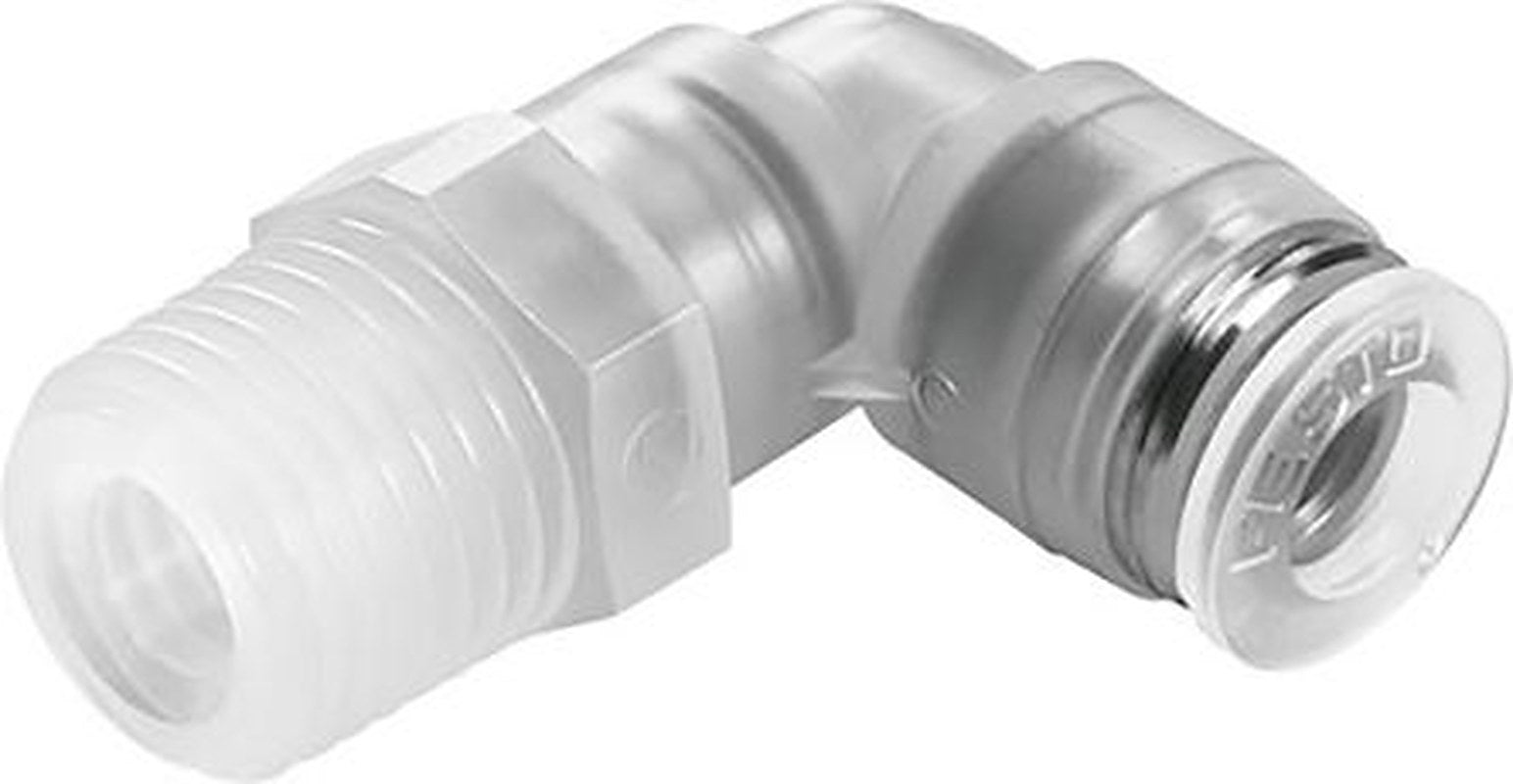 Festo NPQP Series, 133058 Polypropylene Pneumatic Fitting, Male, R 3/8 in, R, 10mm Push-in