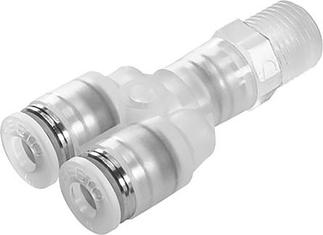 Festo NPQP Series Pneumatic Fitting, 133089 Polypropylene, Male, R Thread, M