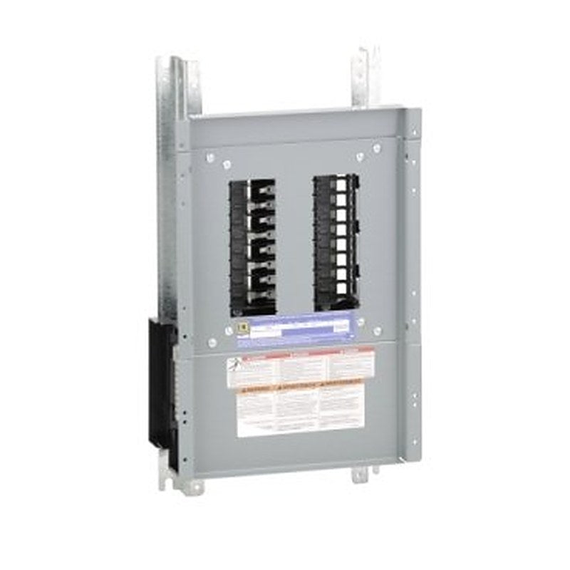 Panelboard interior, NQ, main lugs, 100A, Al bus, 18 pole spaces, 1 phase, 3 wire, 240VAC, 48VDC (Panelboard interior NQ) is a Schneider Electric product. Designed for reliable performance and long service life. Available across Iraq — contact us for pricing and delivery options.