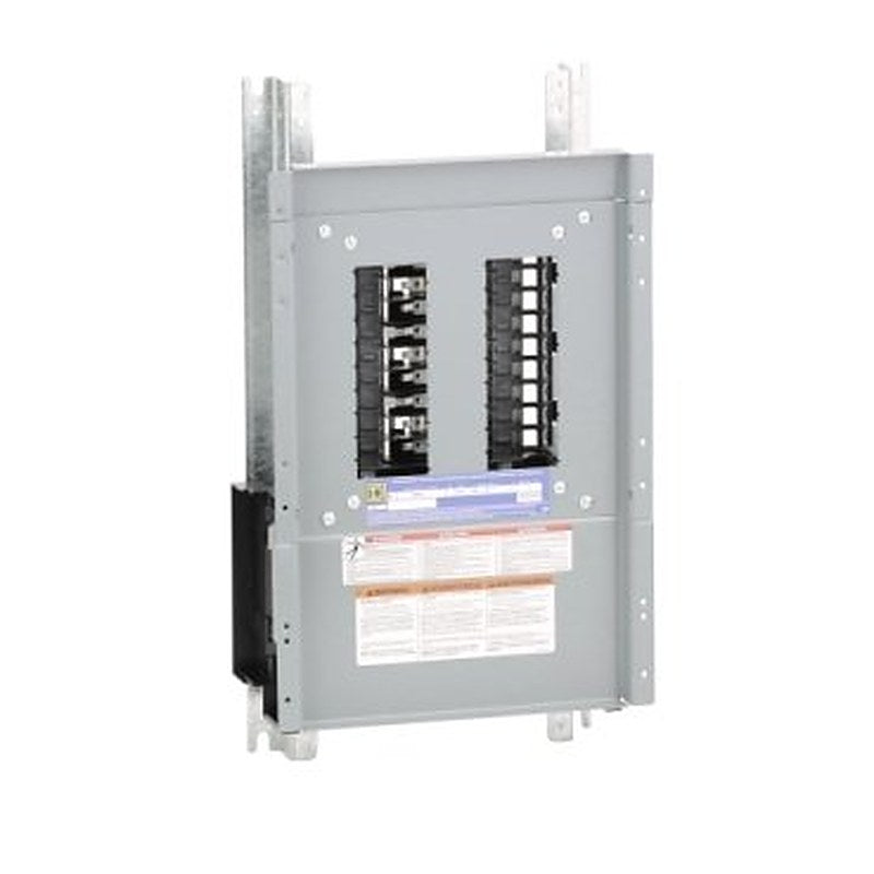 Panelboard interior, NQ, main lugs, 100A, Al bus, 18 pole spaces, 3 phase, 4 wire, 240VAC, 48VDC (Panelboard interior NQ) is a Schneider Electric product. Designed for reliable performance and long service life. Available across Iraq — contact us for pricing and delivery options.