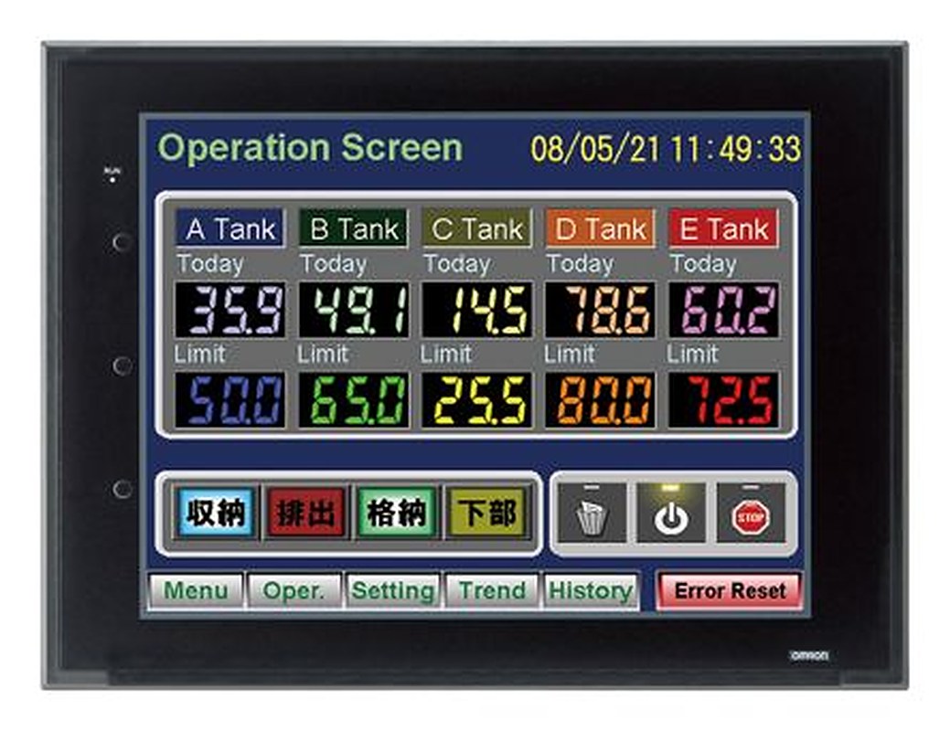 Omron Human Machine Interface Display Module For Use With HMI Omron NS Series HMIS PLC Compatible With Omron PLC