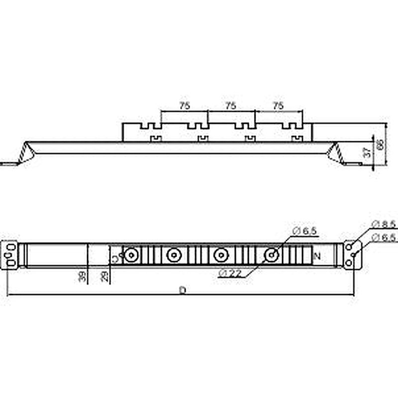 Schneider Electric PrismaSeT HD Series Bar Support: Plastic, Steel Busbar Accessories for Use with Enclosure 66 mm x