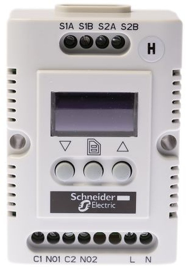 Schneider Electric Hygrostat, Adjustable, Screw 240V ac
