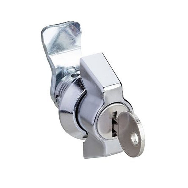 Schneider Electric Silver Zamak, Steel Lockable Handle, Key Unlock