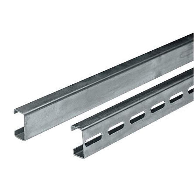 Schneider Electric Galvanised Steel Perforated DIN Rail, 2 m x 11mm x 21 mm