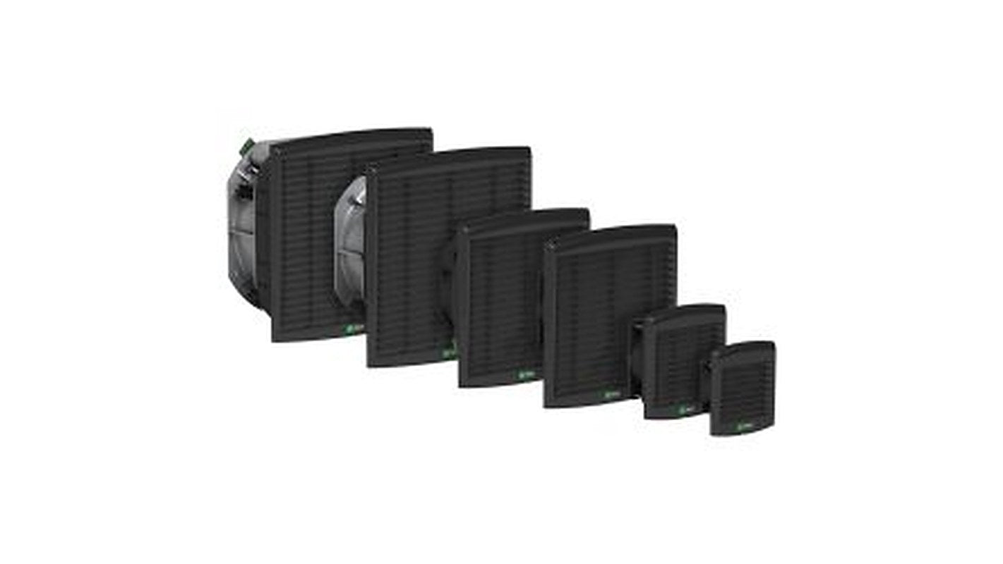 Schneider Electric ClimaSys Series Filter Fan, 207V, 244 V, 562586 m³/h Filtered, 562 m³/h Unimpeded, IP54, 336 mm, 316