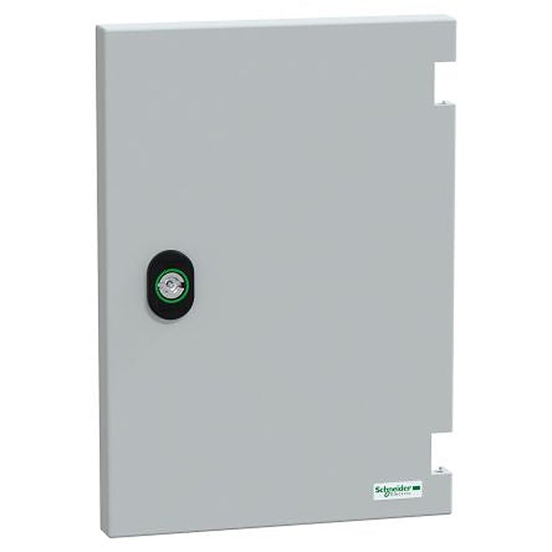 Schneider Electric PanelSeT Series Door: Polyester Reinforced with Fibreglass Black RAL 7035 Plain, 310 mm H, 215mm W,
