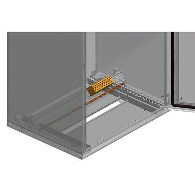 Schneider Electric PanelSeT Accessoires Series Zinc Coated Steel Bracket Kit for Use with Spacial SF 87 mm x 87 mm x