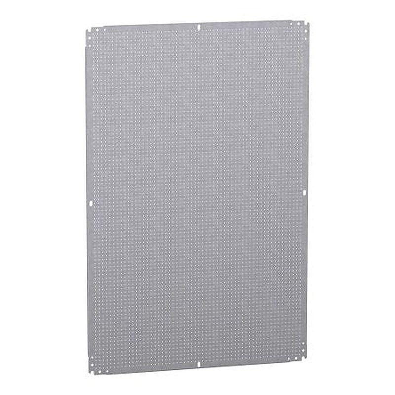 Schneider Electric Galvanised Steel Enclosure Accessory Perforated Mounting Plate, 765mm W, 1165 mm L for Use with