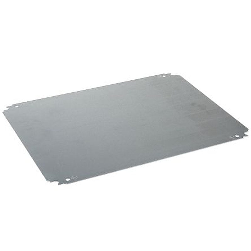 Schneider Electric Galvanised Steel Mounting Plate Enclosure Mount Plate, 600mm W, 1200 mm L for Use with Spacial S3X,