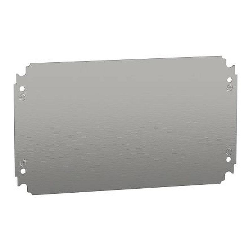 Schneider Electric Galvanised Steel Mounting Plate Enclosure Mount Plate, 350mm W, 200 mm L for Use with Enclosure
