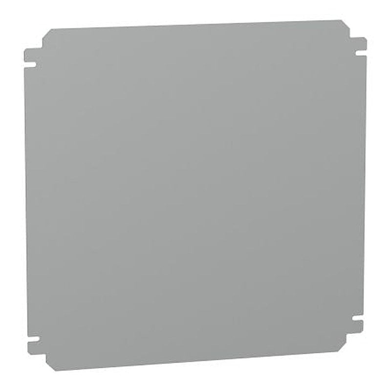 Schneider Electric Galvanised Steel Metallic Mounting Plate, 385mm W for Use with Spacial SBM Box