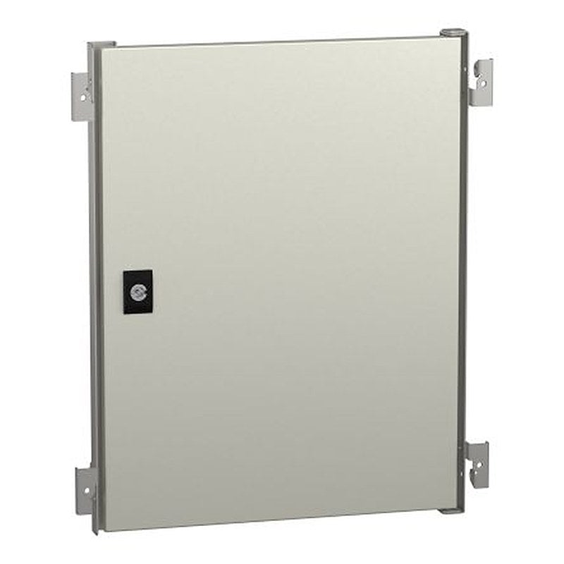 Schneider Electric PanelSeT Accessoires Series Lockable Steel RAL 7035 Single Door, 500 mm H, 400mm W, 400 mm L for Use
