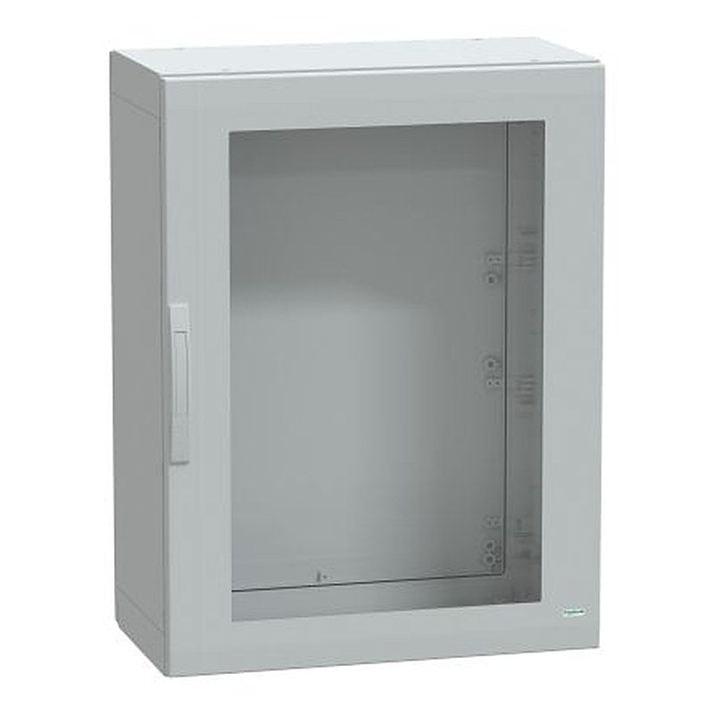 Schneider Electric Thalassa Series Fibreglass Reinforced Polyester 1-Door Floor Standing Enclosure, Transparent Door,