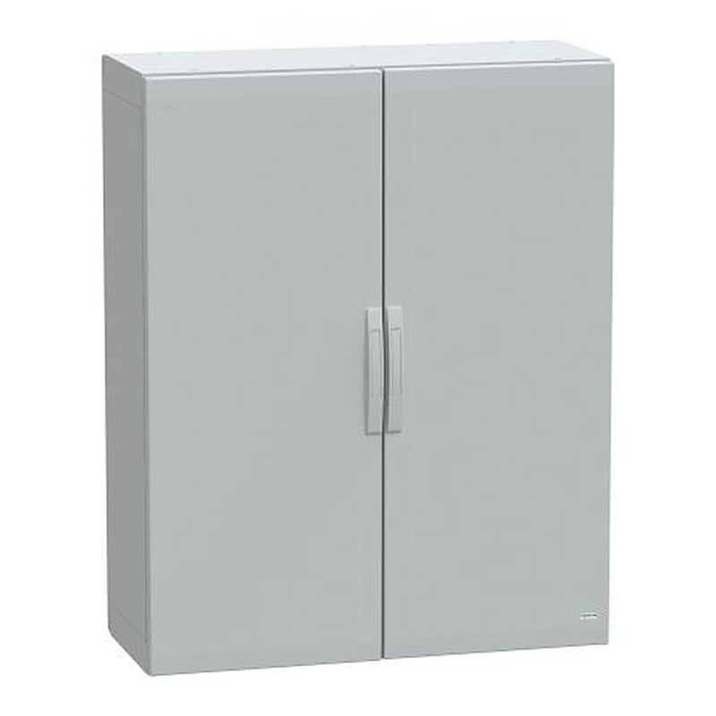 Schneider Electric PanelSeT Series Fibreglass Reinforced Polyester 2-Door Floor Standing Enclosure, Plain Door, IP65 420