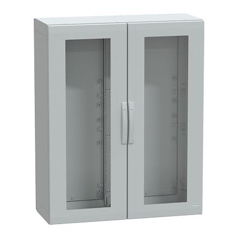 Schneider Electric PanelSeT PLA Series Fibreglass Reinforced Polyester 2-Door Floor Standing Enclosure, Single Door