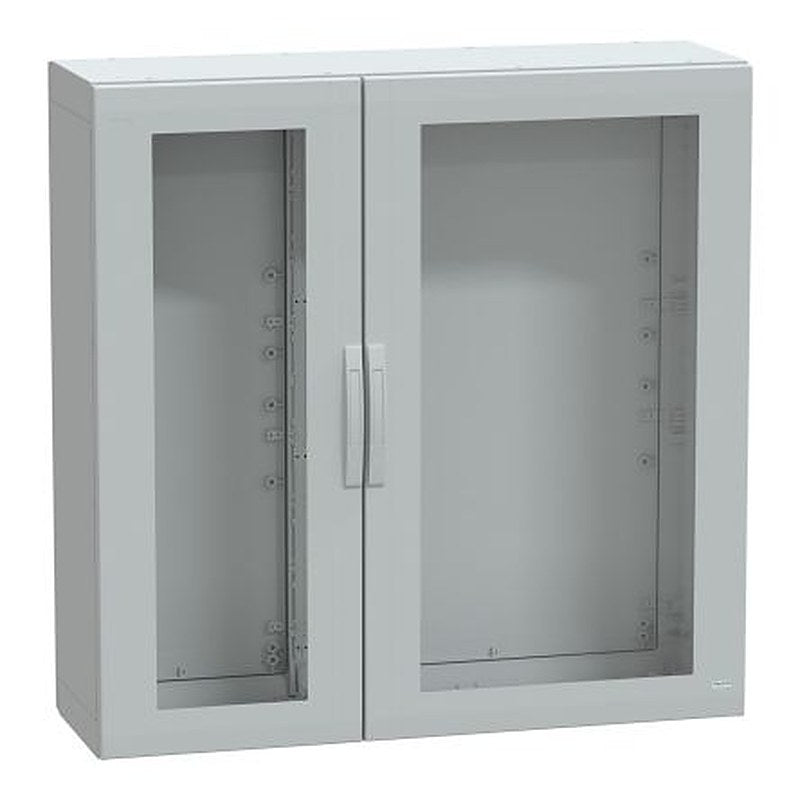 Schneider Electric PanelSeT PLA Series Fibreglass Reinforced Polyester 2-Door Floor Standing Enclosure, Single Door