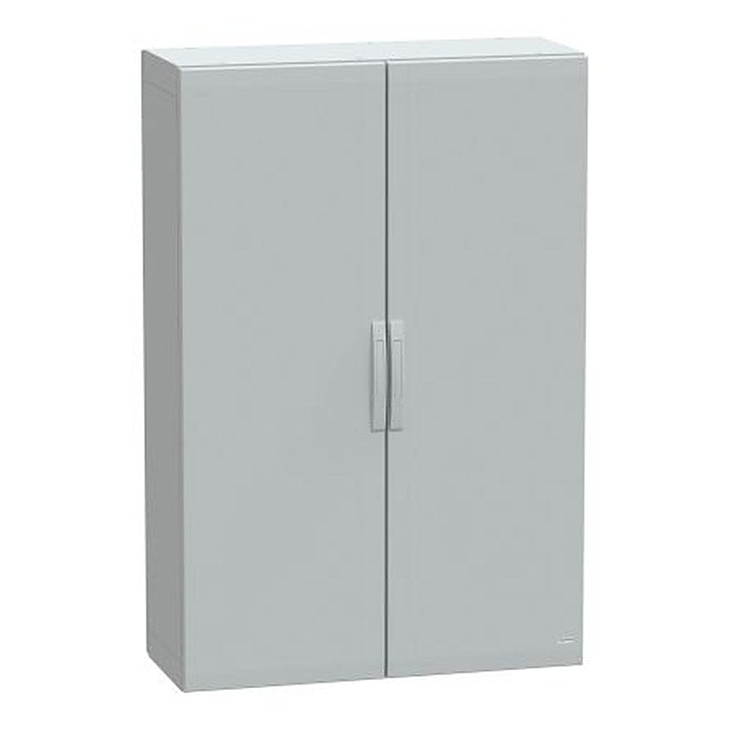 Schneider Electric PanelSeT Series Fibreglass Reinforced Polyester 2-Door Floor Standing Enclosure, Plain Door, IP65 420