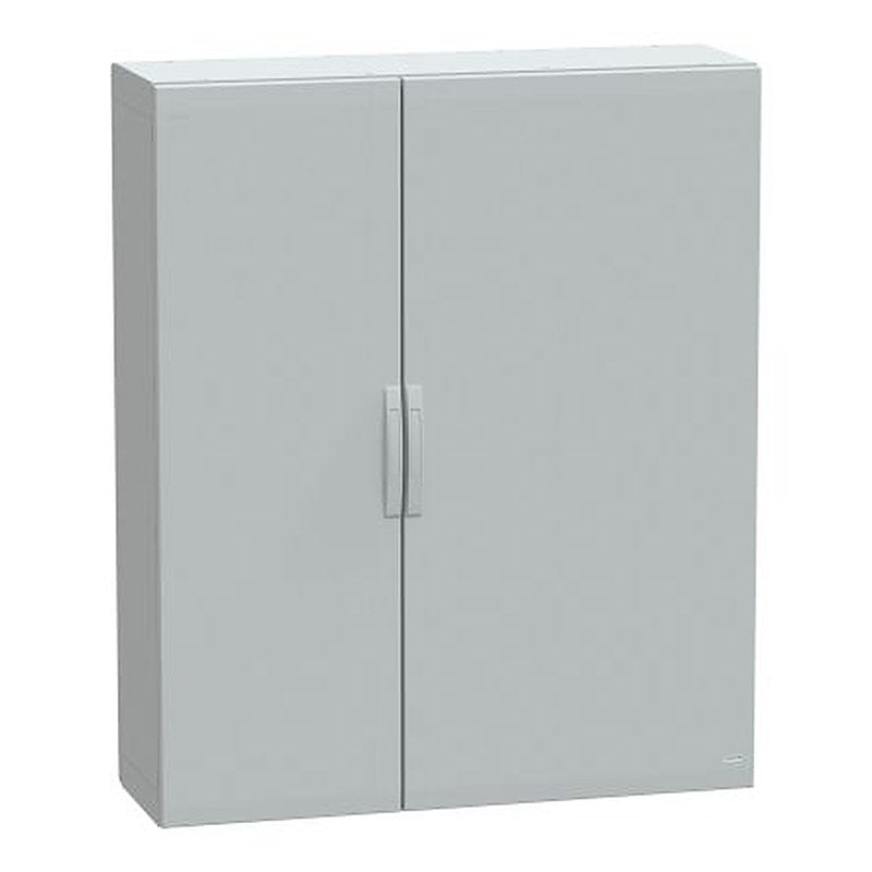 Schneider Electric PanelSeT Series Fibreglass Reinforced Polyester 2-Door Floor Standing Enclosure, Plain Door, IP65 420